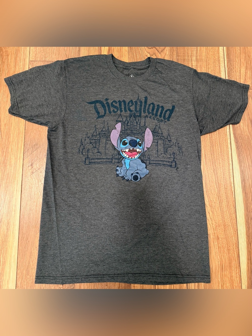 Disney Gray Disneyland Stitch Graphic Tee